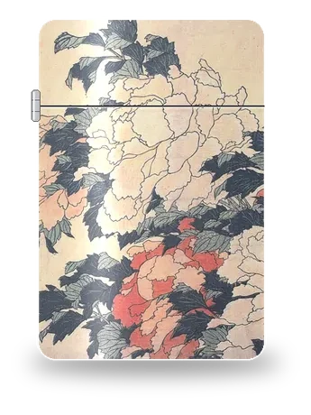모란과 나비 (가쓰시카 호쿠사이) 아트 케이스