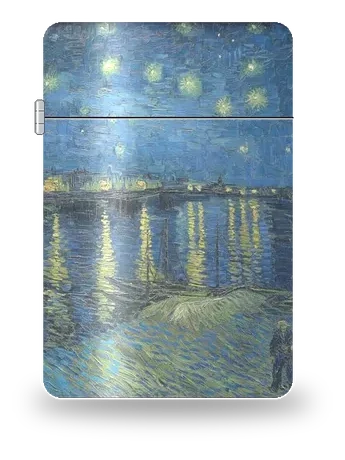 Notte stellata sul Rodano di Vincent van Gogh – cover d’arte per inserto di accendino