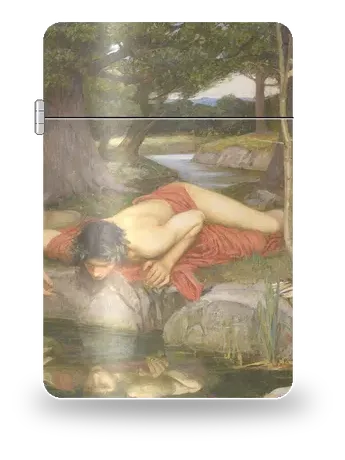 Eco e Narciso di John William Waterhouse – cover d’arte per inserto di accendino